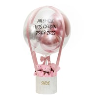 Pembe Bebek Hoş Geldin Yenidoğan Balon Kutusu