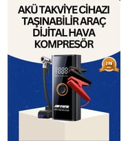 Taşınabilir Akü Takviye Ve Akıllı Lastik Şişirme Pompası