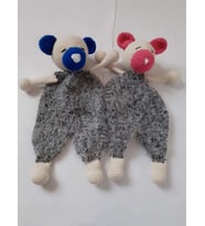 İkiz Ayıcık Uyku Arkadaşları Amigurumi Organik Oyuncak