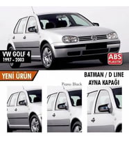 VOLKSWAGEN GOLF 4 BATMAN YARASA AYNA KAPAĞI (Beyaz-Siyah)
