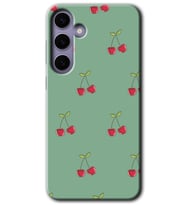 Galaxy S24 Kılıf HD Desen Baskılı Kılıf - Kiraz Berry