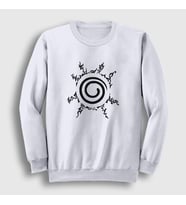 Presmono Unisex Beyaz Seal Anime Naruto Sweatshirt 134229tt (Beyaz)