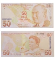 Geçersiz Şaka Düğün Parası Sahte Para 100 Adet Oyun Parası Türk Lirası 50 TL