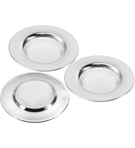 Lavabo Süzgeci - 3 Paket Paslanmaz Çelik Lavabo Drenaj Filtreleri, Lavabo Metal Süzgeç Banyo Havzası Plughole Filtresi - Mutfak Banyo Duşu için Tıkanmayı Önleyin, 7,7 cm (3 ADET)