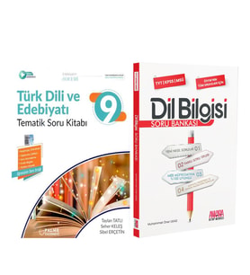 Palme 9.Sınıf Türk Dili Edebiyat ve AKM Dil Bilgisi Soru Bankası Seti 2 Kitap
