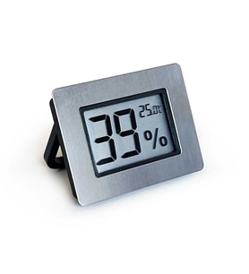 AEK-Tech Metal Çerçeve Dijital Higrometre Termometre Nem Ölçer Humidor Puro Kutusu