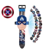 Captain America Karakterli Projeksiyonlu 3d (Lacivert)