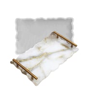 Epoksi Silikon Dalgalı Tepsi  Kalıbı YERLİ ÜRETİM Dikdörtgen 39.5x24.1 CM