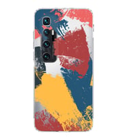 Xiaomi  Mi 10 Ultra  Kamera Korumalı Kapak Brush Stroke Tasarımlı Şeffaf  Kılıf