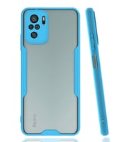 Newface Xiaomi Redmi Note 10 Kılıf Platin Silikon - Mavi