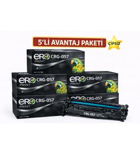 CRG-057 / Canon MF-445dw Çipsiz Muadil Toner 5'li Avantaj Paket