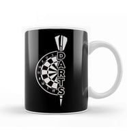 Darts Dartboard Dart Player Team Bullseye Dart Throwing Kupa Bardak Porselen