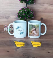 İsme Özel Doğum Günü Hediyesi Kupa Bardak Beyaz Fotoğraflı