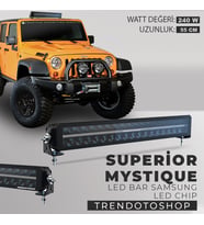 Superior Mystique 55 Cm 240w Amber-beyaz Angel Off Road Led Bar