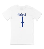 Finlandiya Haritalı ve Bayraklı Tişört