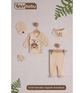 VaVBaby Organik Hastane Çıkışı 5’li Sindirella