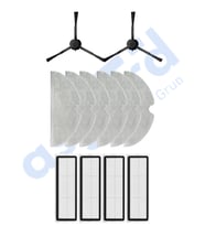 Xiaomi 1C,2C,Mop 2 Uyumlu 2 Yan Fırça 4 Filtre 6 Mop PKT-iasgf0000086