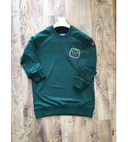 Paul & Shark Logo Print  Regular Sweatshirt (Yeşil)