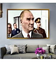 Altın Çerçeveli dekoratif tablo a590 (Gold)