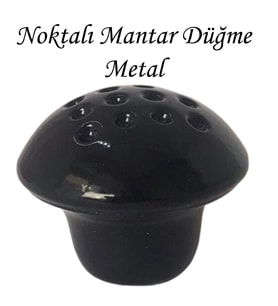 Siyah Noktalı Mantar Düğme Kulp Mobilya Çekmece Dolap Kapak Kulbu Metal Kulp Aksesuarları Vidalı