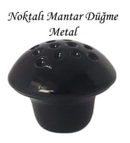 Siyah Noktalı Mantar Düğme Kulp Mobilya Çekmece Dolap Kapak Kulbu Metal Kulp Aksesuarları Vidalı