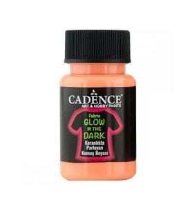 Cadence Fabric Glow In The Dark Karanlıkta Parlayan Kumaş Boyası 50 ml Turuncu 