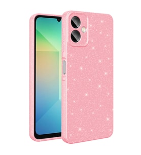 Samsung Galaxy A06 Uyumlu Kılıf Kamera Korumalı Simli Lüks Zore Koton Kapak