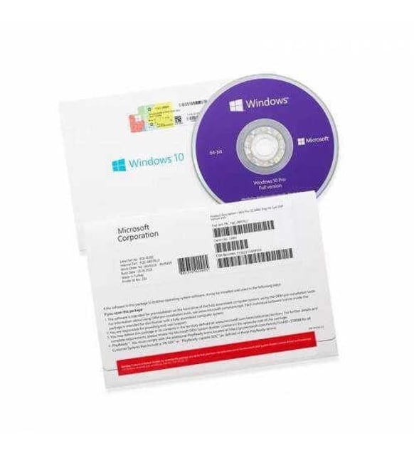 Microsoft Windows 10 Pro 32/64 Bit OEM DVD Kutu FQC08977