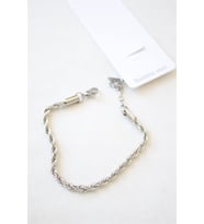 Burgu Çelik Bileklik 3mm - Gümüş