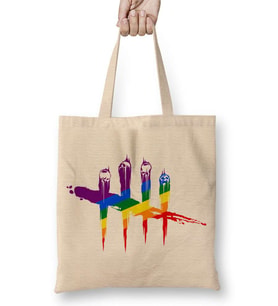 Dead By Daylıght Logo 01 Bez Çanta Uzun Saplı