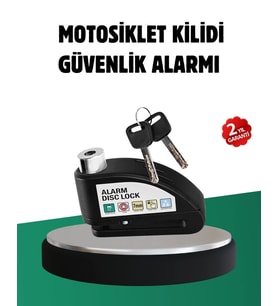 Titreşim Sensörlü Alarm Disk Kilidi Motosiklet Scooter Bisiklet