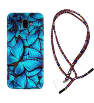 Samsung J6 Plus J7 Prime J7 Pro M20 Kılıf Boyun Asklı Rasta Silikon Owl 1351