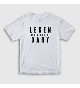 Presmono Unisex Çocuk Beyaz Legendary How I Met Your Mother T-Shirt 195057tt (Beyaz)