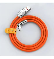 ALLY 180° Dönebilen USB To Type-C 120W Hızlı Şarj Kablosu 1 Metre-(5775) - SSSSSS5487-6242