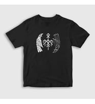 Presmono Unisex Çocuk Siyah Kvitravn Wardruna T-Shirt 475722tt