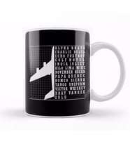 Phonetic Alphabet Airplane Pilot Flying Aviation Kupa Bardak Porselen