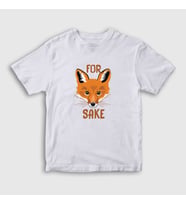 Presmono Unisex Çocuk Beyaz For Fox Sake Tilki T-Shirt 400990tt (Beyaz)