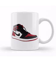 Bred 1 Sneaker Air Jordan 1 Kupa Bardak Porselen