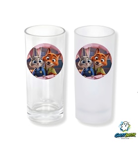 Zootropolis Nick ve Judy Buzlu / Buzsuz Seçenekli Rakı Bardağı – 1 Adet Şık Sunum Bardağı 0254