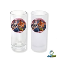 Zootropolis Nick ve Judy Buzlu / Buzsuz Seçenekli Rakı Bardağı – 1 Adet Şık Sunum Bardağı 0254