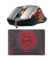 Everest SGM-X7 Pro 7200DPI Optik Kablolu Oyuncu Mouse + Mouse Pad (Siyah-Gri)
