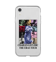 Iphone XR Uyumlu Charles Leclerc Tasarımlı Şeffaf Telefon Kılıfı