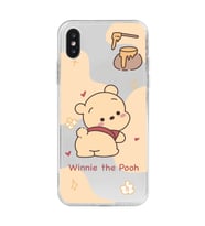 Iphone X ve XS Uyumlu Winnie The Pooh Tasarımlı Şeffaf Telefon Kılıfı