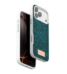 İphone 17 Bright Simli Kapak - Koyu Yeşil