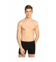 Erkek Siyah Elastan Likralı Boxer 6'lı Paket