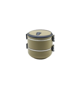 KAHVERENGİ 2Lİ SEFER TASI SAKLAMA KABI 1.2LT (5343)