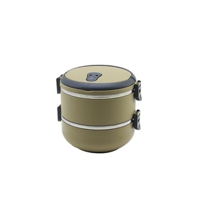 KAHVERENGİ 2Lİ SEFER TASI SAKLAMA KABI 1.2LT (5343)