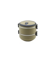 KAHVERENGİ 2Lİ SEFER TASI SAKLAMA KABI 1.2LT (5343)