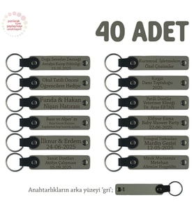Kül Gri & Gri, Lise Sınıflarına Anlamlı Bir Mezuniyet Hatırası 40'lı Set, Anı Anahtarlığı