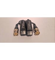 Pasif Video Balun Konnektörleri, 4 Çift, Cat5 HD Mini CCTV BNC Video Balun Alıcı-Verici Kablosu, Yıldırımdan Korunma ve CCTV Gözetim Kamera Sistemleri için RJ45 Terminaline Koaksiyel BNC Konnektörü